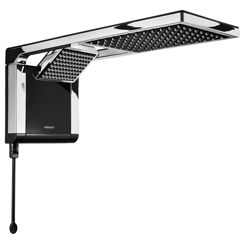 DUCHA LORENZETTI ACQUA DUO 7.800W. - 220V. PRETA/CROMADA